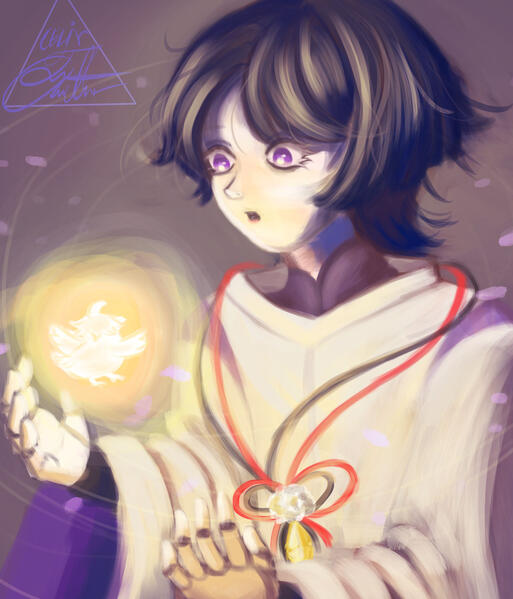 Paint-like: more brush strokes, shading, highlights, but less line art.